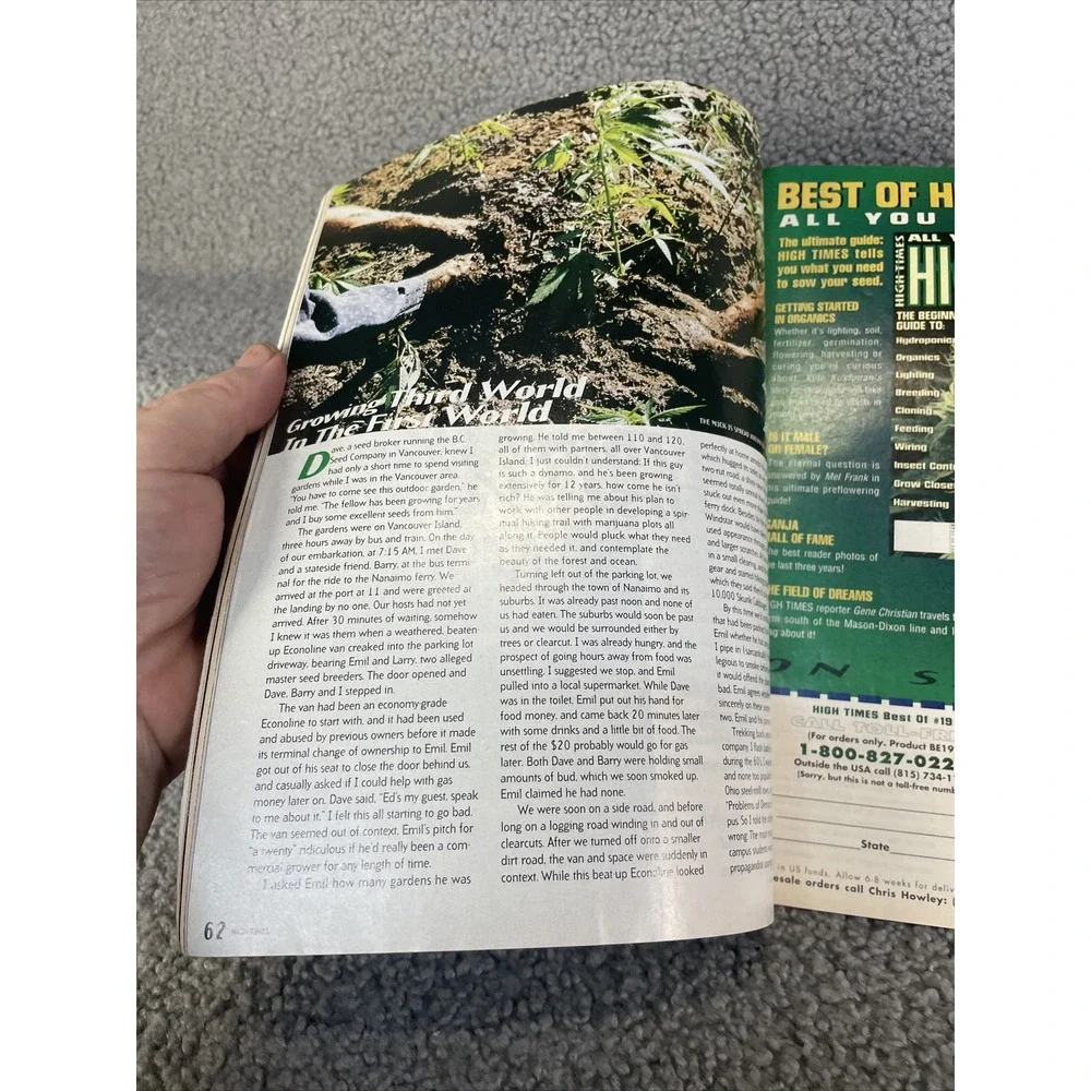 High Times Magazine * December 1996 * Canada Seed Company - Mexican Drug War‎